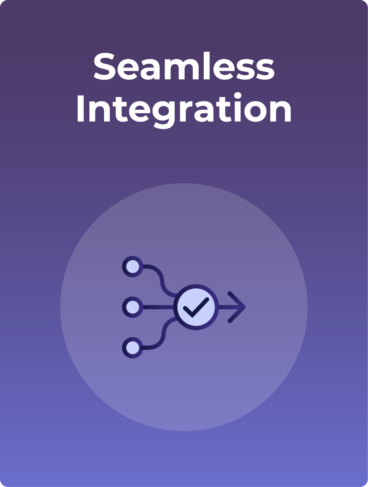 seamless integration with arrow icon